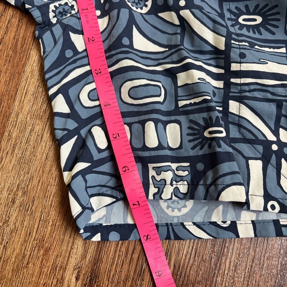 NWT New Patagonia Men's Baggies 7" Long Size Lined Color New Visions New Navy - Picture 10 of 10